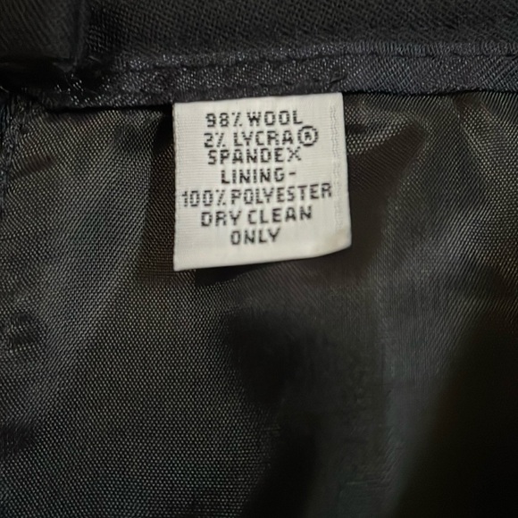 TALBOTS wool blend navy pencil skirt.  8 - Picture 7 of 8